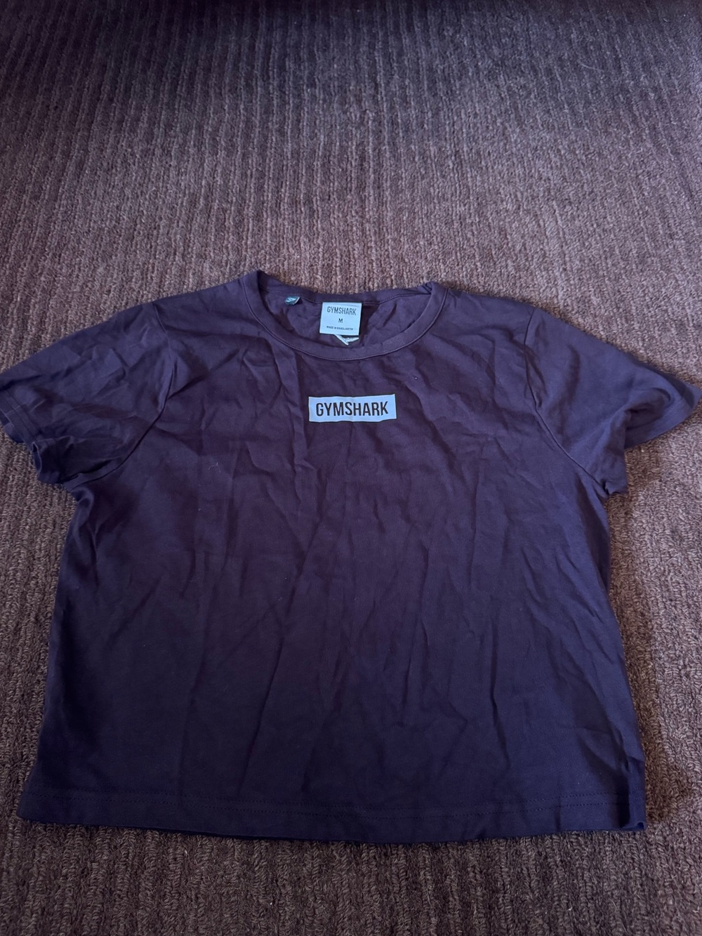 Gymshark | Block Crop Top Logo Tee